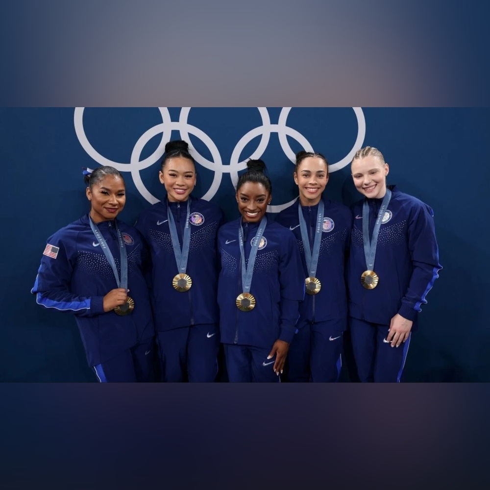 Nike USA Olympic Team Paris 2024 Podium Zip Up Jacket Blue Women’s sz Small - Picture 5 of 5